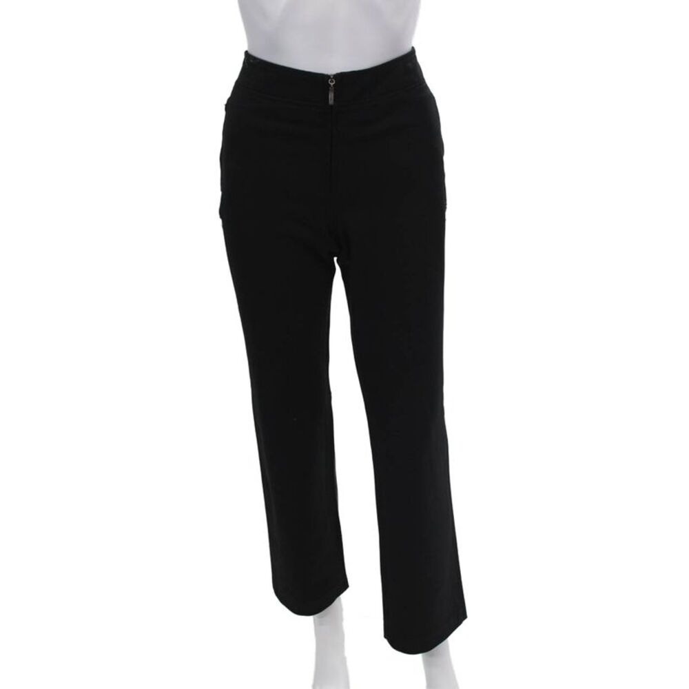Philosophy di Alberta Ferretti Womens Front Zip Mid Rise Pants Black Size 6